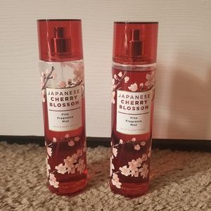 2 Bottles of BBW Japanese Cherry Blossom Body Spray.